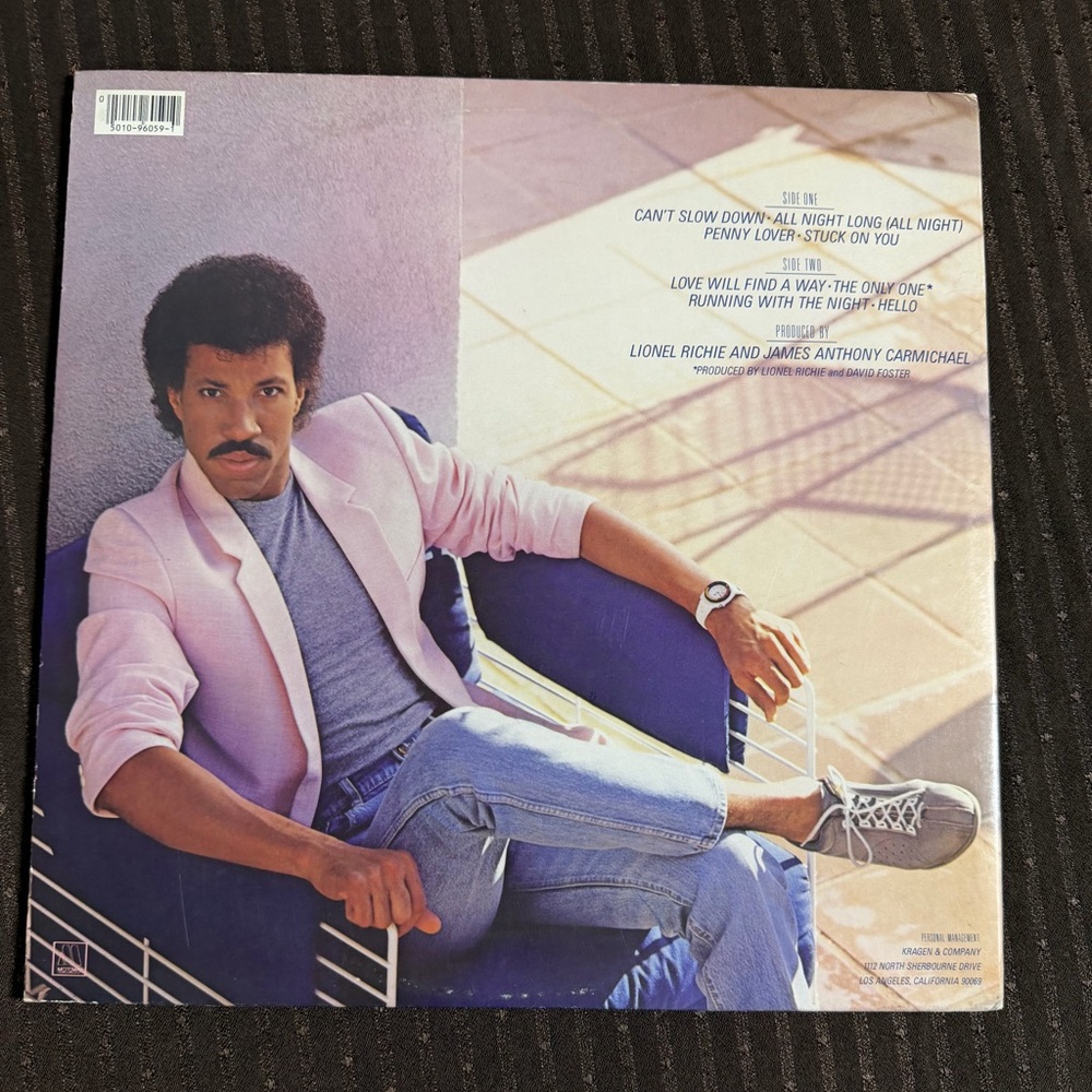 Lionel Richie Vinyl Record Album